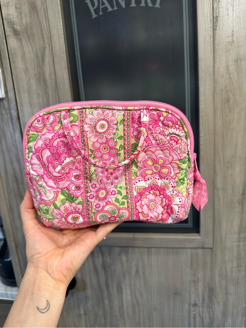 Vera Bradley Pink Petal Makeup Bag
